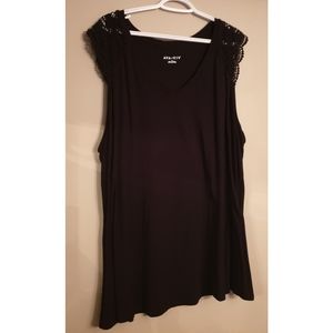 AVA & VIV Black Lace Tank